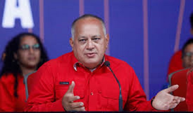 Diosdado Cabello, número dos del chavismo en Venezuela.