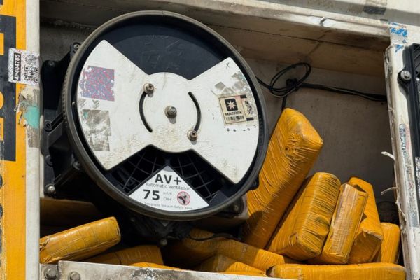 Las autoridades hallaron 25 kilogramos de cocaína en un contenedor refrigerado en el puerto de Santa Marta, valorada en 840 mil dólares.