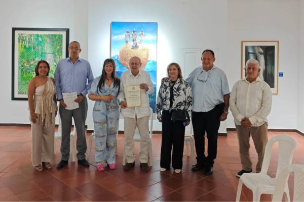 Adalgisa Padilla Barrios, Álvaro Ospino Valiente, Monica Medina Payares, Arturo Bermúdez Correa, ,Monica Villalovos, Alfredo Meriño, Jaime Benavides Yanet, miembros de la  Académia de Histiria del Magdalena