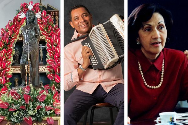 El acordeonero Hugo Carlos Granados recibió un milagro del Sanro Ecce Homo y Consuelo Araujonoguera fue una fiel devota de Santo