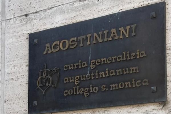 Entrada a la Curia General de los agustinos en Roma | Crédito: EWTN News