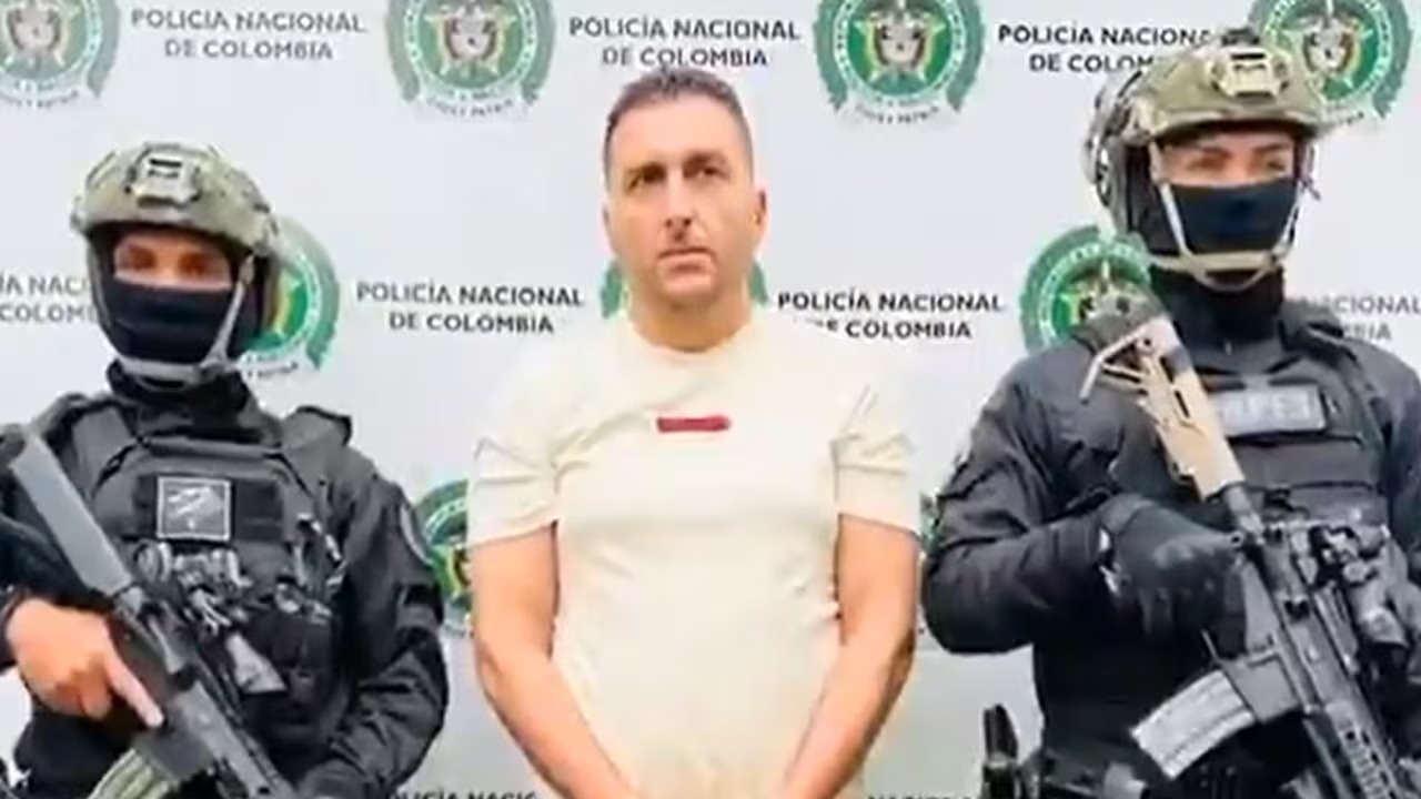 Capturado el capo Federico Starnone, traficante y miembro de la mafia italiana. | Foto: Captura de pantalla video Policía Nacional