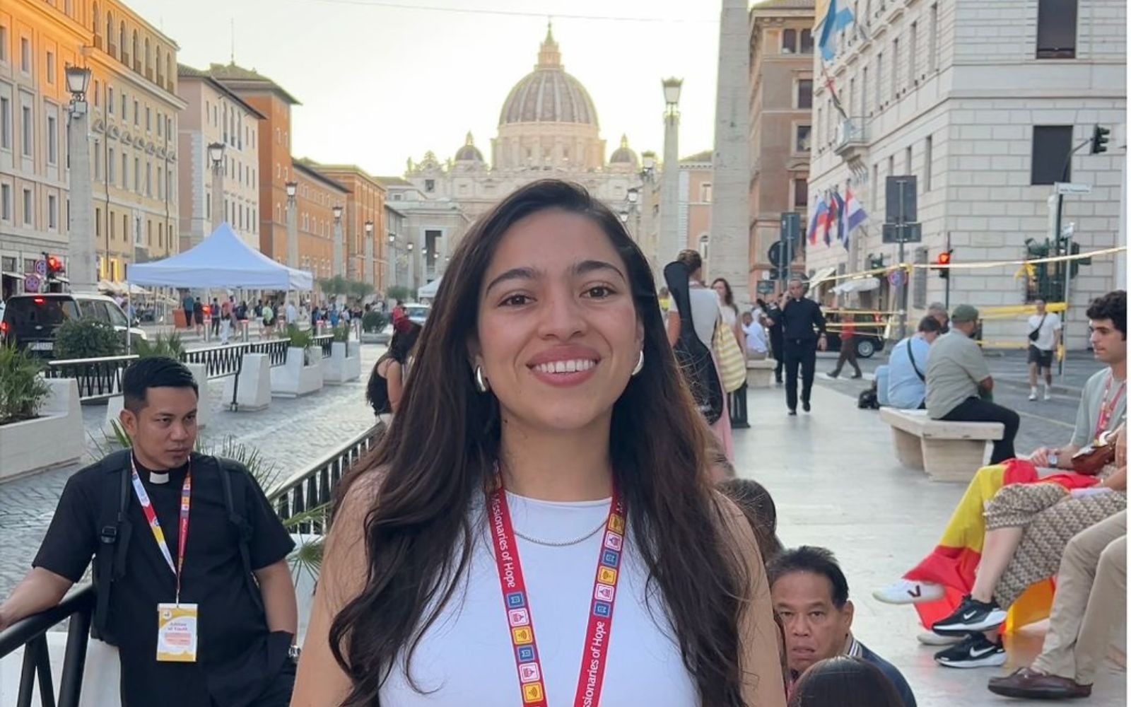María Valentina participó en el Jubileo de los misioneros digitales | Crédito: Victoria Cardiel/EWTN News