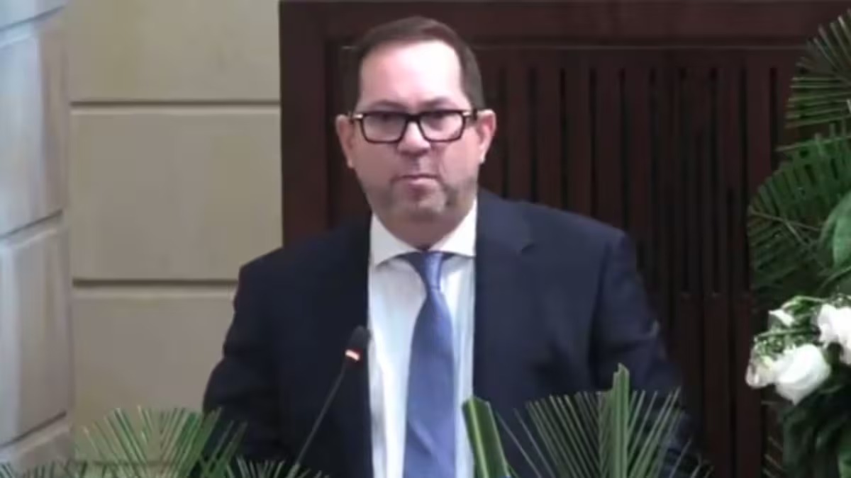 Lidio García, presidente del Senado, habló durante la Cámara Ardiente en el Congreso de la República. | Foto: Captura de video