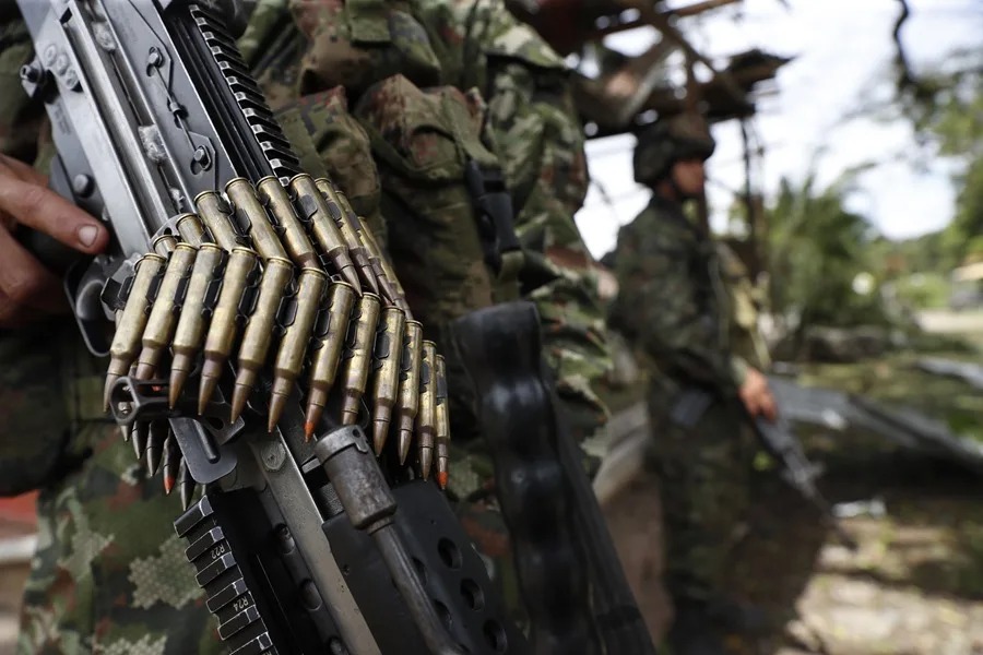 Fotografía de integrantes de las Fuerzas Armadas(Colombia). EFE/ Ernesto Guzmán