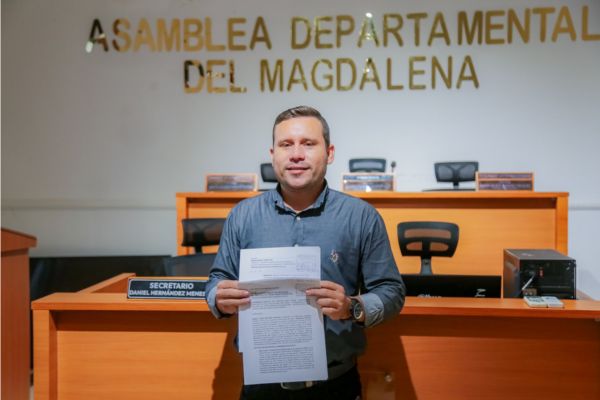 Danilo Beltrán, nuevo diputado del Magdalena. Foto tomada de la cuenta de X de Danilo Beltrán. 