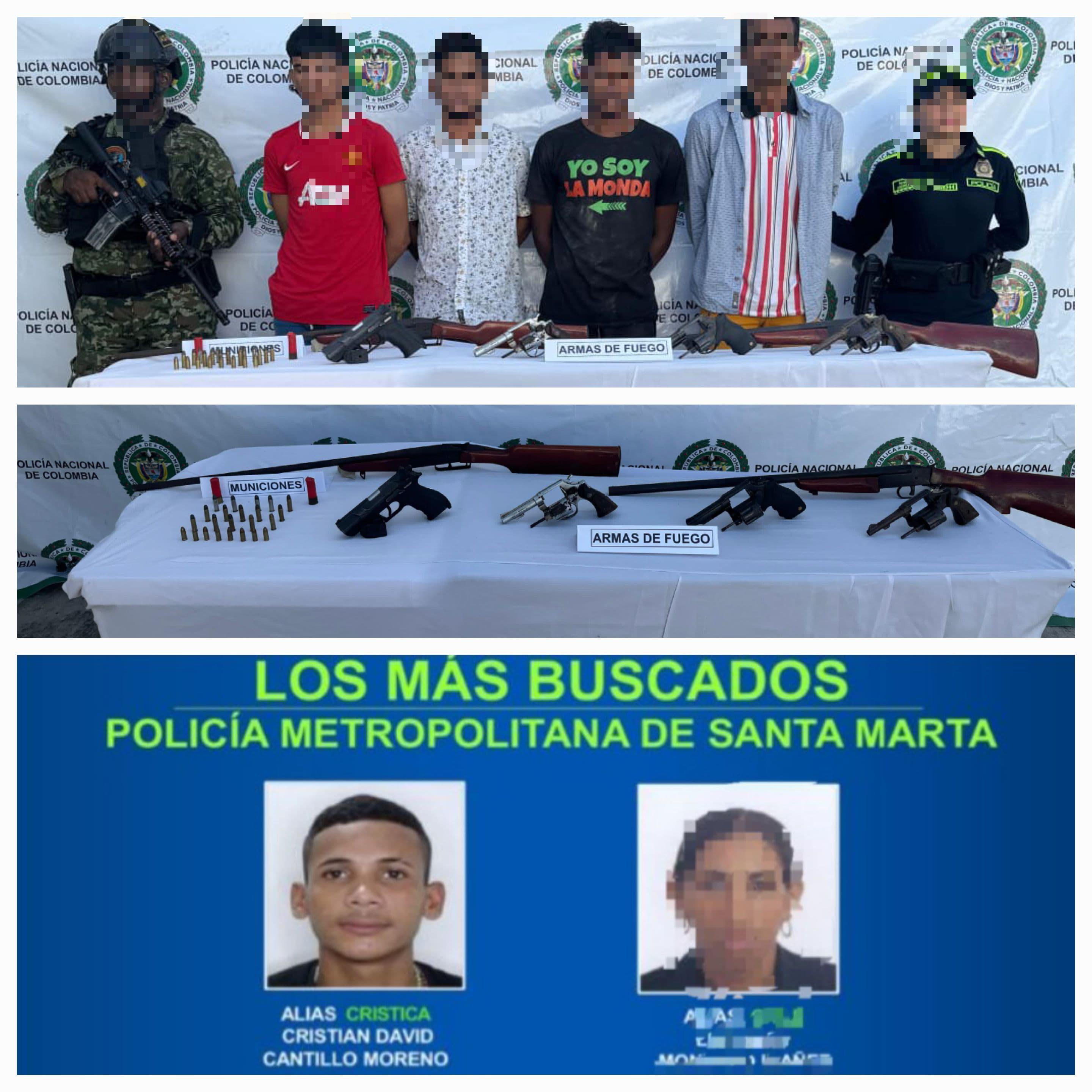 Foto cortesía Policía Metropolitana de Santa Marta. 