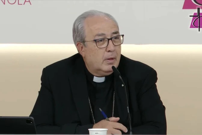 Mons. Francisco César García Magán, portavoz de la Conferencia Episcopal Española. | Crédito: CEE:
