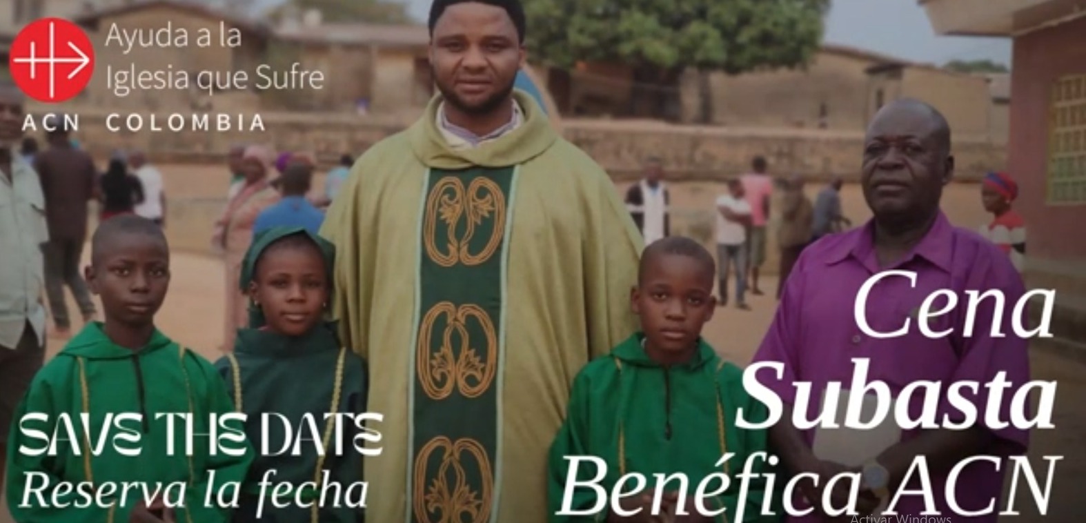 Captura de video de invitación a cena subasta. | Crédito: ACN Colombia.