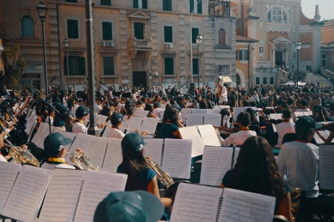 Concierto de la Orquesta Sinfónica Infantil de Venezuela en el monte Sacro, este sábado. | Crédito: Orquesta Sinfónica Infantil de Venezuela.
