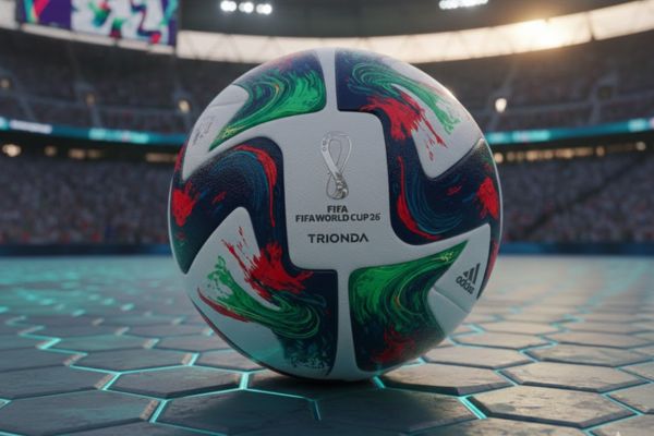 Trionda, balón del Mundial 2026. Foto creada con IA
