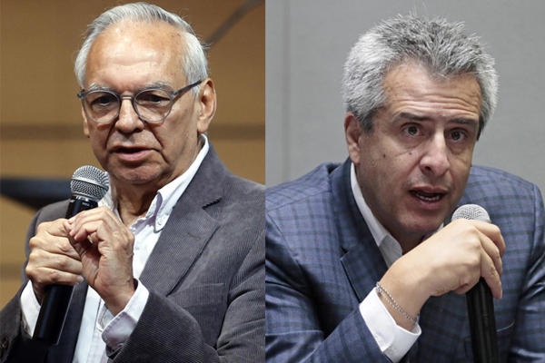 Ricardo Bonilla (izq) y Luis Fernando Velasco (der). Foto EFE