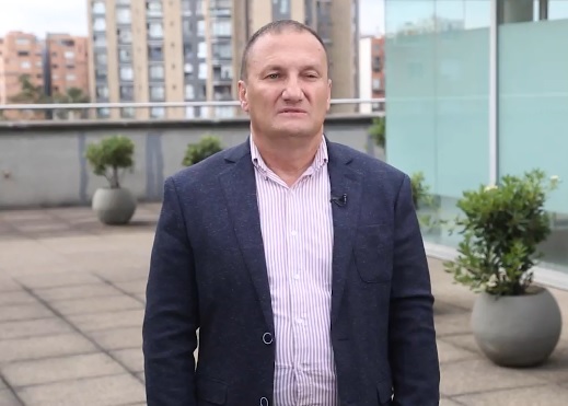 José Iván Caro Gómez, Director Especializado de Extinción del Derecho de Dominio. Foto pantallazo de un video de la Fiscalía General de la Nación