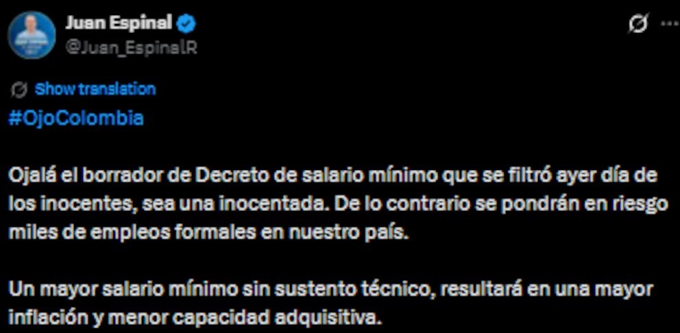 Foto Captura X Juan Espinal
