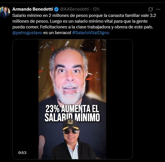 Foto Captura X Armando Benedetti