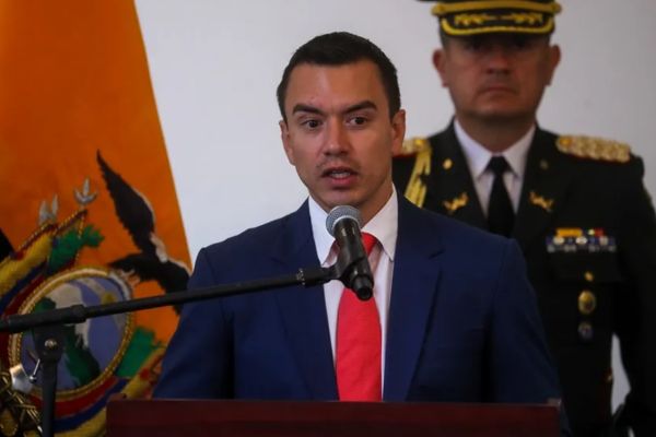 El presidente de Ecuador, Daniel Noboa, en una fotografía de archivo. EFE/ José Jácome