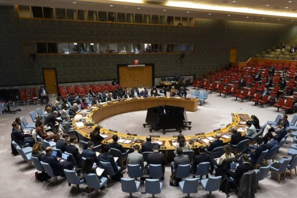 Fotografía de archivo de miembros del Consejo de Seguridad de las Naciones Unidas en la sede de las Naciones Unidas en Nueva York, Nueva York, EE.UU. EFE/EPA/JUSTIN LANE
