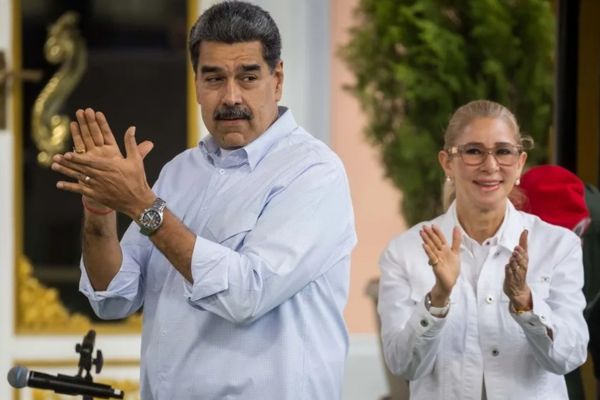 El presidente de Venezuela, Nicolás Maduro, y la primera dama, Cilia Flores. EFE/ Miguel Gutiérrez- archivo