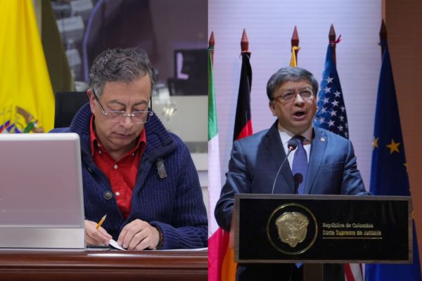 Foto InfoPresidencia y Corte Constitucional de Colombia. 