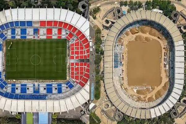 Tras las obras de remodelación y ampliación, el Metropolitano aumentará su capacidad hasta los 60.000 espectadores. Foto Alcaldía de Barranquilla 