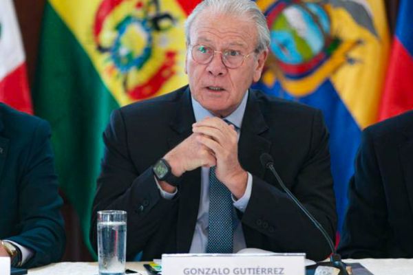 El Secretario General de la Comunidad Andina, Embajador Gonzalo Gutiérrez Reinel. Foto X Comunidad Andina
