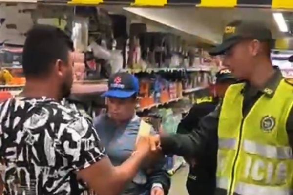 Captura de video Policía Metropolitana de Santa Marta