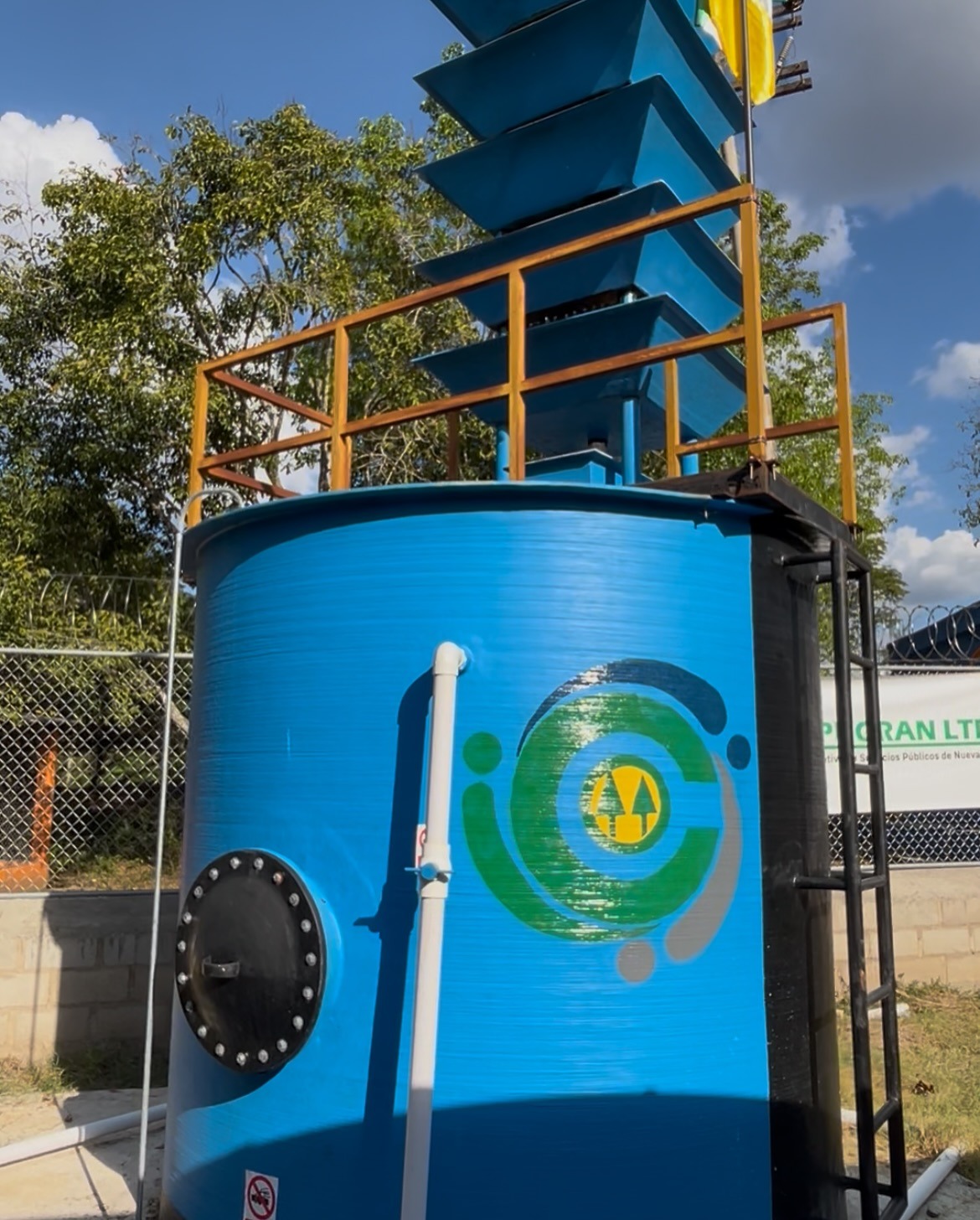 Planta de tratamiento de agua potable ‘alfa y Beto’. Foto Alcaldía de Nueva Granada