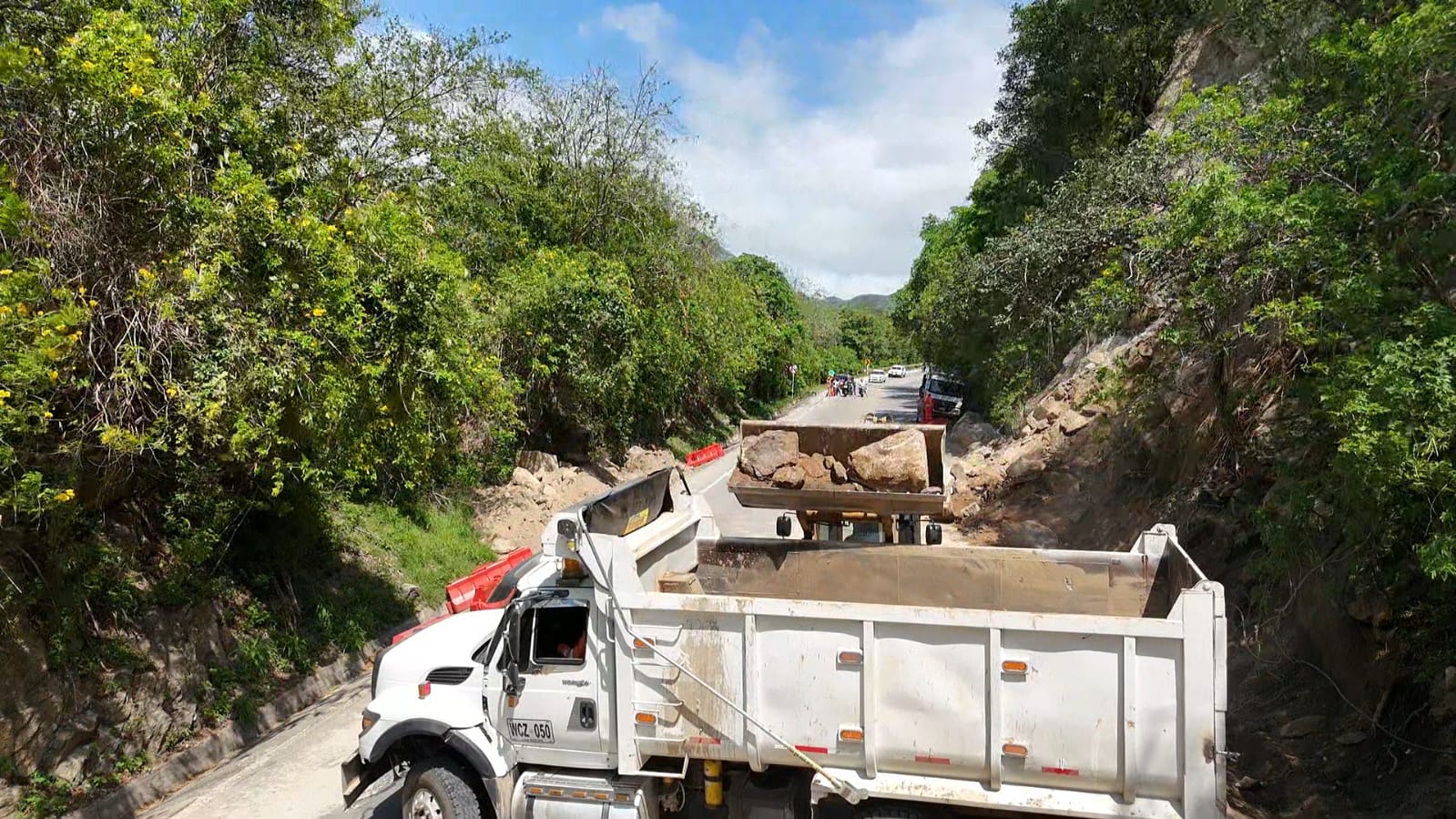 Trabajos adelantados por la Concesión Santa Marta Paraguachón.