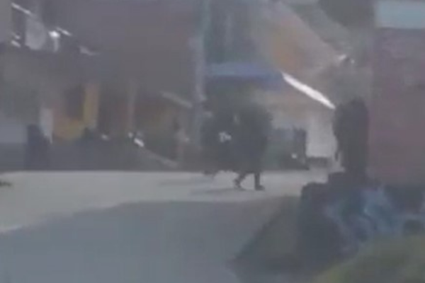 Captura de pantalla de video viral de redes sociales 
