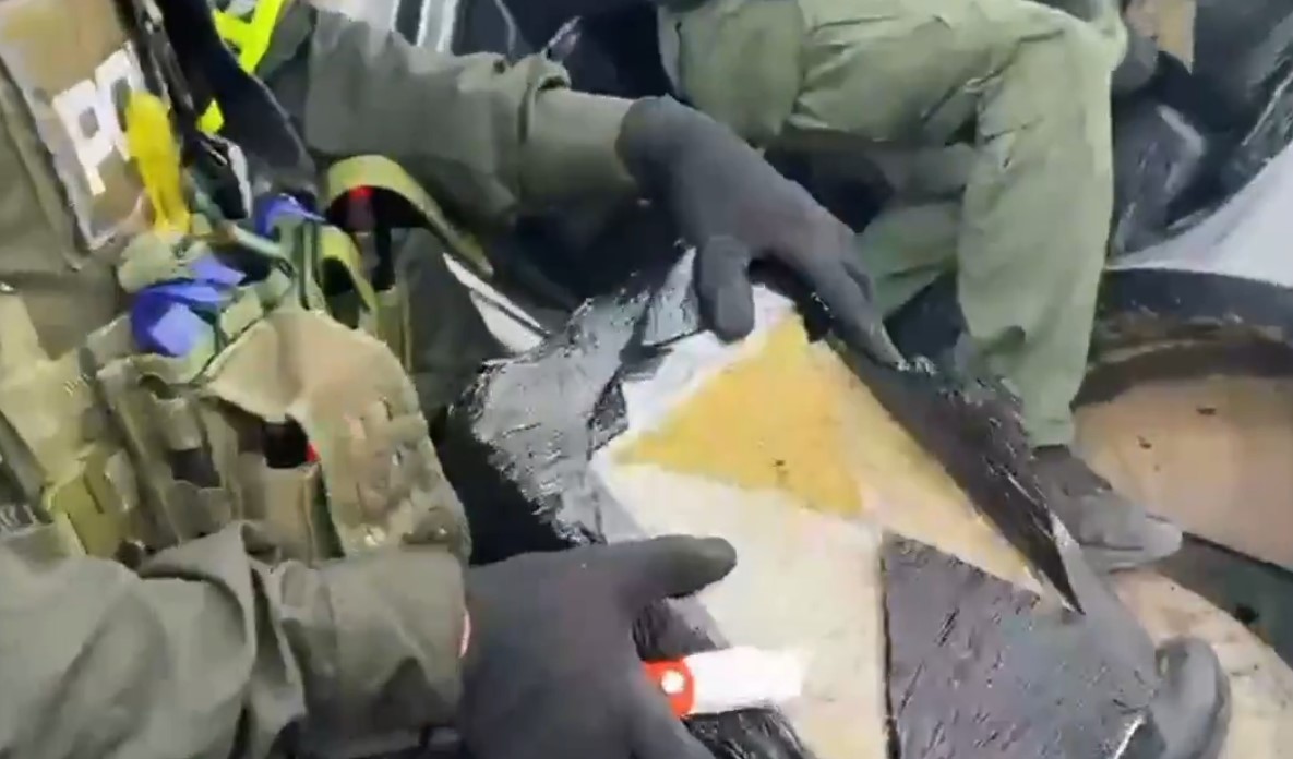 Captura de pantalla de video @PoliciaColombia