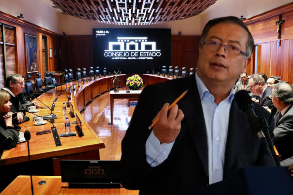 Foto de fondo: Tomada de la red social X del Consejo de Estado Foto1: Foto cuenta de X @infopresidencia