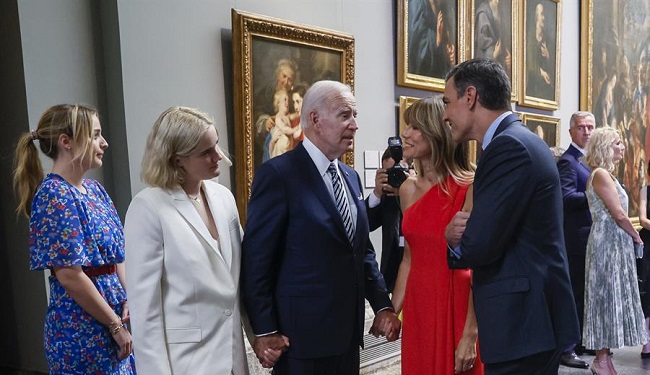 Joe Biden participó este miércoles en la primera jornada de la cumbre de OTAN.