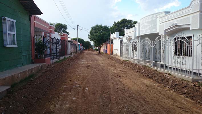 Recorrido por una de las calles del municipio de San Ángel