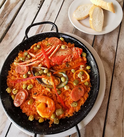 Paella, uno de los platos emblemáticos del restaurante.