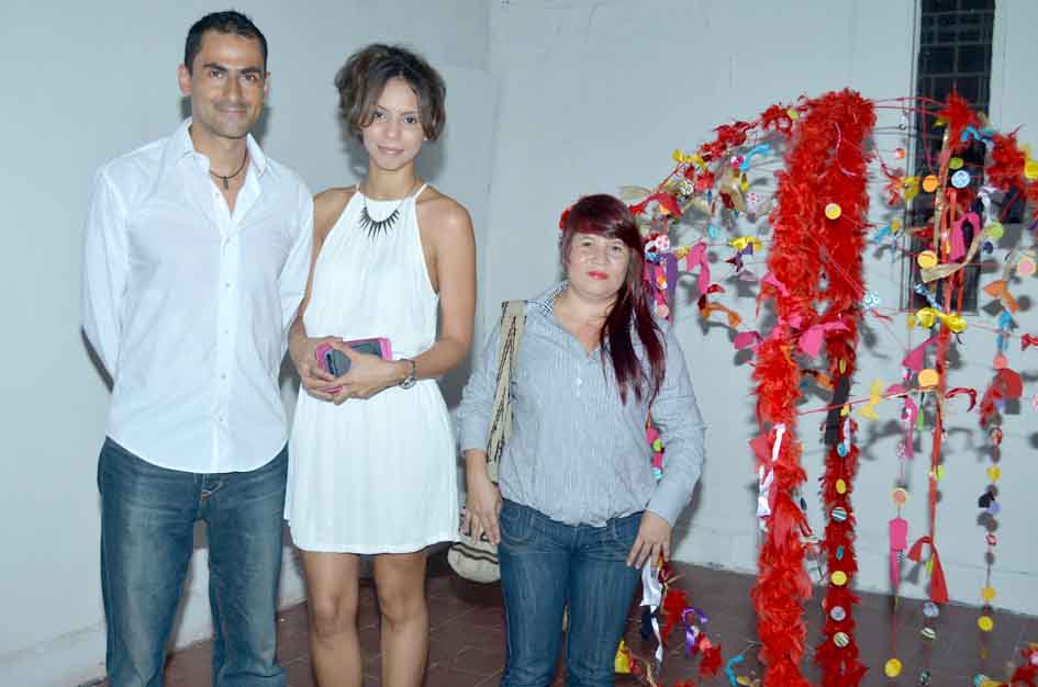 Iván Trujillo, María Carolina Navarro y Amaranta Chipiaje.