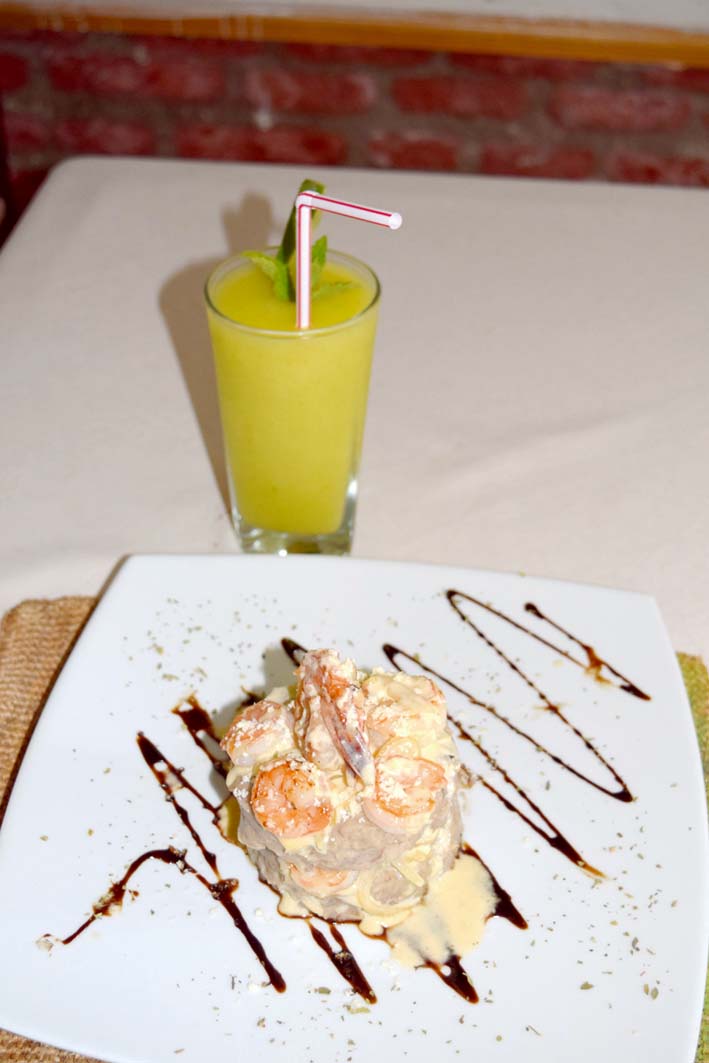 El plato 'Causa Samaria' es una inspiración de los ingredientes típicos del Caribe colombiano.  