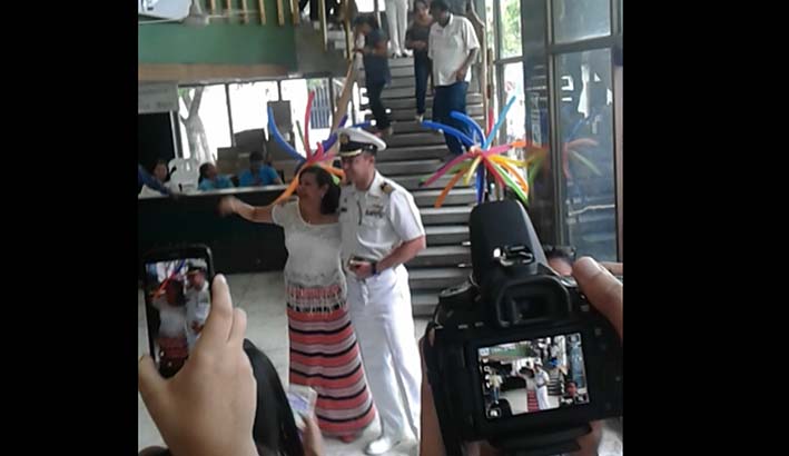 Durante la despedida de Amerlia Guerra de Santander le hicieron diferentes manifestaciones de cariño y agradecimiento.