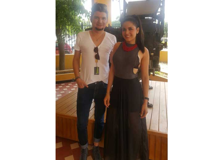 Los diseñadores barranquilleros Marl Vilaro y Nany Herrera.