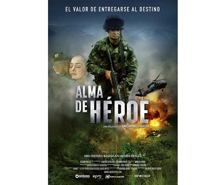 La película narra una historia de amor en medio del conflicto armado colombiano.