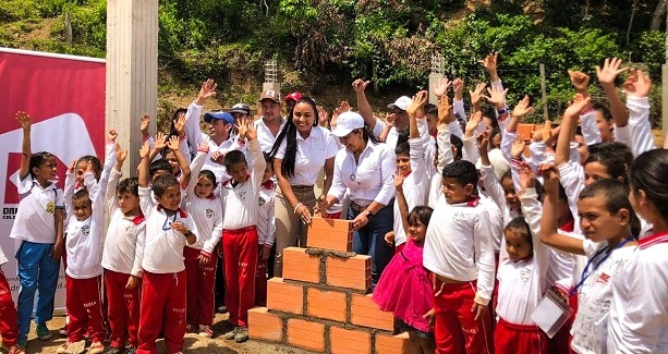 Drummond y la Alcaldía de La Jagua de Ibirico construyen una escuela en la vereda Argentina Norte.