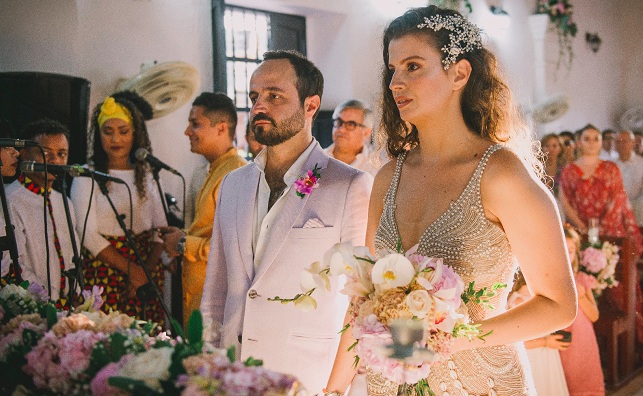 Dos ceremonias y dos días de fiesta hacían parte de los sueños de Ana Laura Vargas y Juan Pablo, quienes hoy recuerdan con emoción que lo que se anhela se cumple.