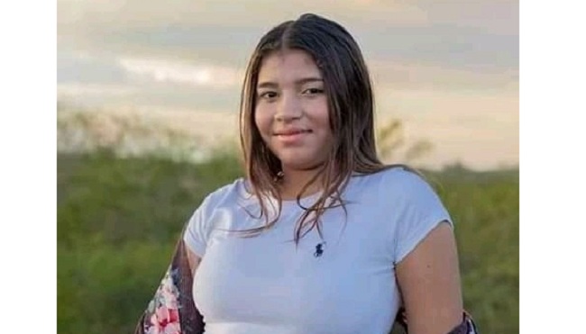 Anqie Castillo, joven  herida de un impacto  de bala