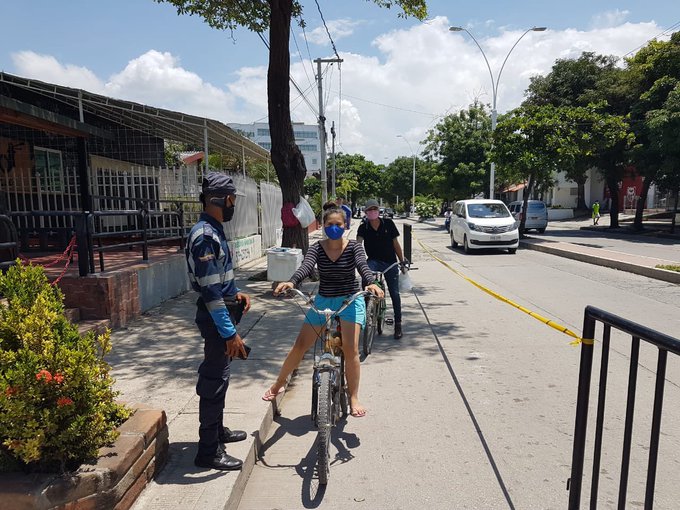 Aproximadamente unos 2 mil biciusuarios fueron sensibilizados en Santa Marta.