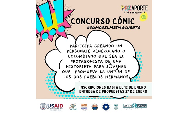 Abren concurso de comic para promover integración con los venezolanos