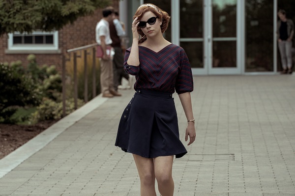 Anya Taylor-Joy en una secuencia de "Gambito de reina".