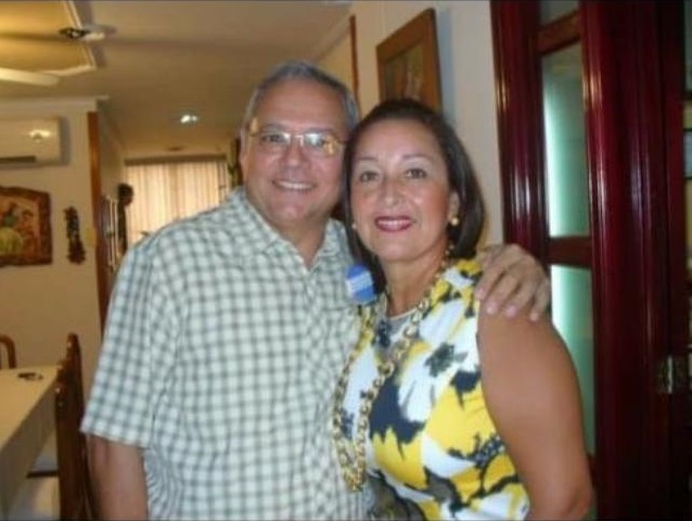 Osvaldo Campo González con su esposa Luz Karime de Campo, quien también falleció hace tres días.