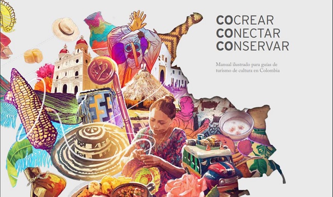 Ilustración del Manual para guías de turismo cultural en Colombia