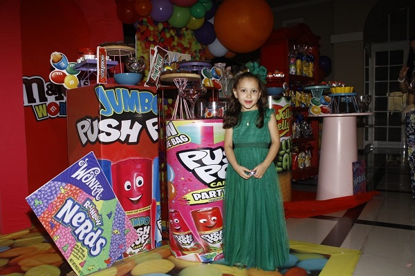 Elena Succar Riaño en su fiesta de cumpleaños número cinco.