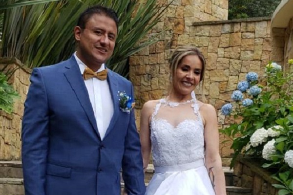 Los novios, Jonathan Cortes y Alejandra Valencia Posada.
