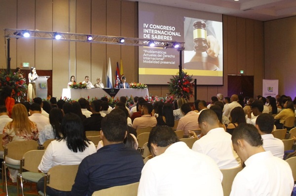 La participación de docentes y estudiantes fue primordial en el primer día del IV  Congreso de Saberes Jurídicos. 